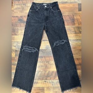 zara, black, wide leg, great condition, size 6